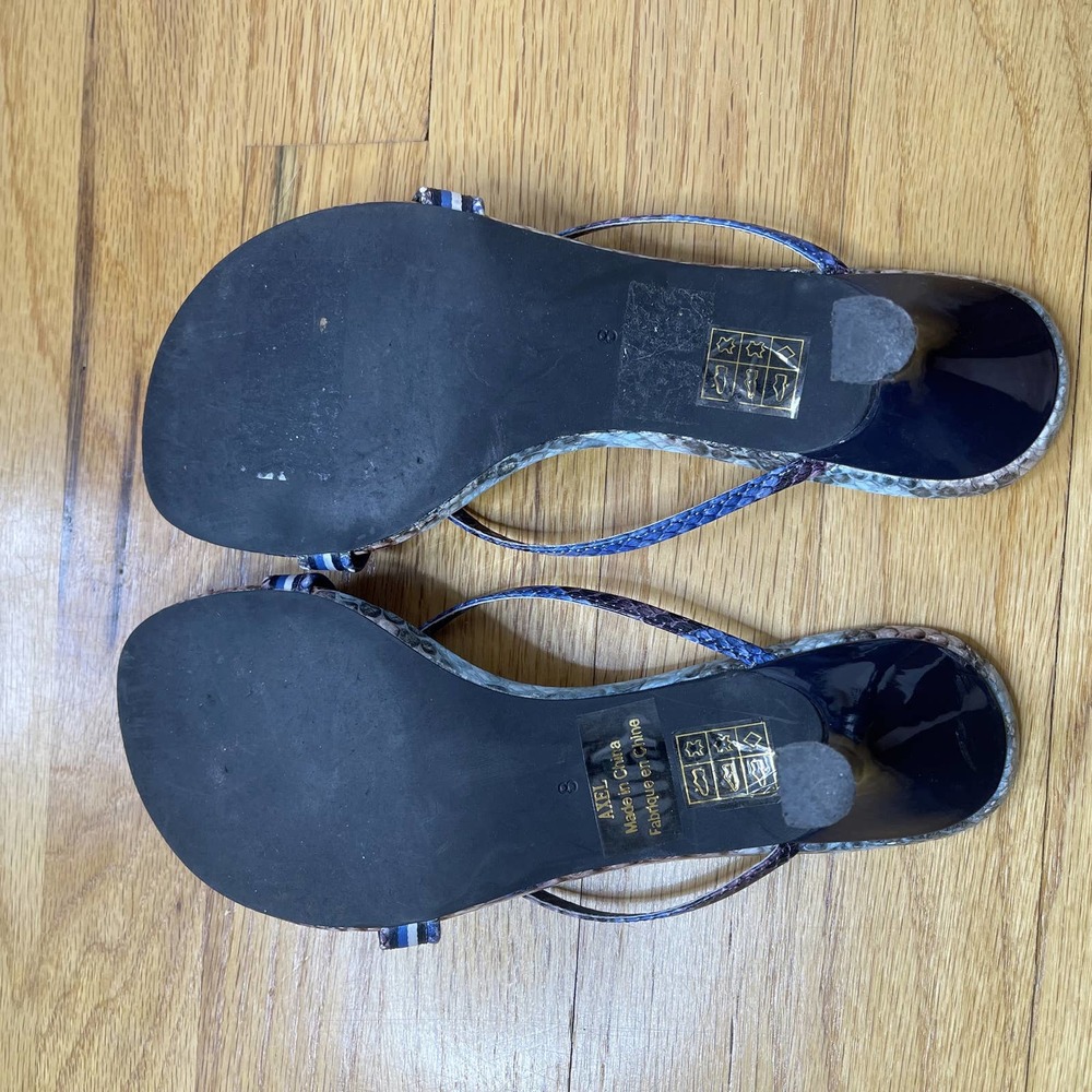 Eeuc Jeffrey Campbell Blue Python Ficelle Snakesk… - image 4